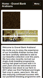 Mobile Screenshot of gravelbankarabians.com
