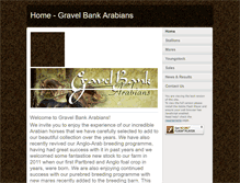 Tablet Screenshot of gravelbankarabians.com